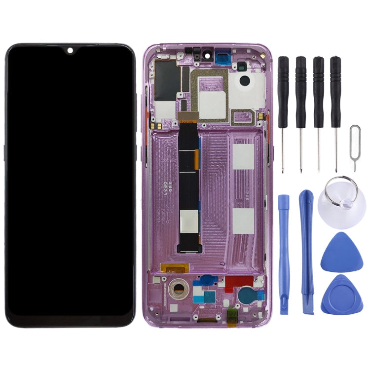 Original AMOLED LCD Screen for Xiaomi Mi 9 Digitizer Full Assembly with Frame(Pink) Eurekaonline