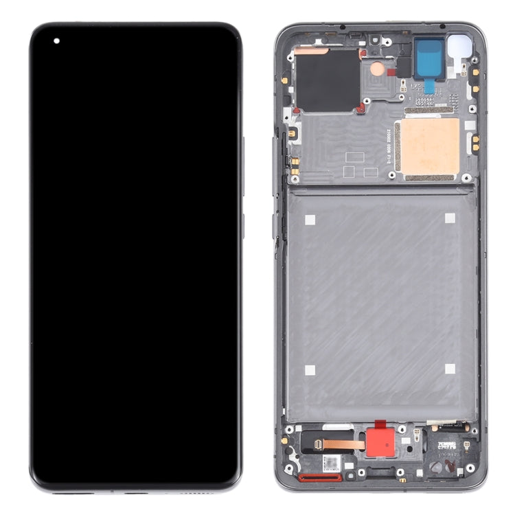 Original AMOLED Material LCD Screen and Digitizer Full Assembly With Frame for Xiaomi Mi 11 Ultra / Mi 11 Pro M2102K1G M2102K1C M2102K1AC(Black) Eurekaonline