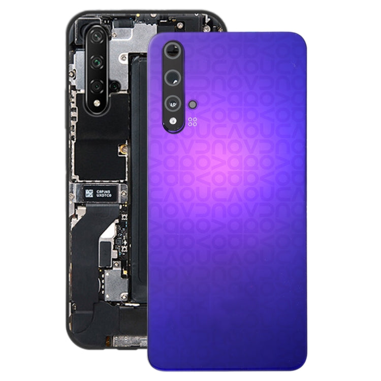 Original Battery Back Cover with Camera Lens Cover for Huawei Nova 5T(Purple) Eurekaonline