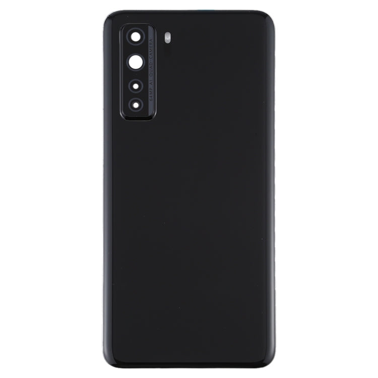 Original Battery Back Cover with Camera Lens Cover for Huawei P40 Lite 5G / Nova 7 SE(Black) Eurekaonline