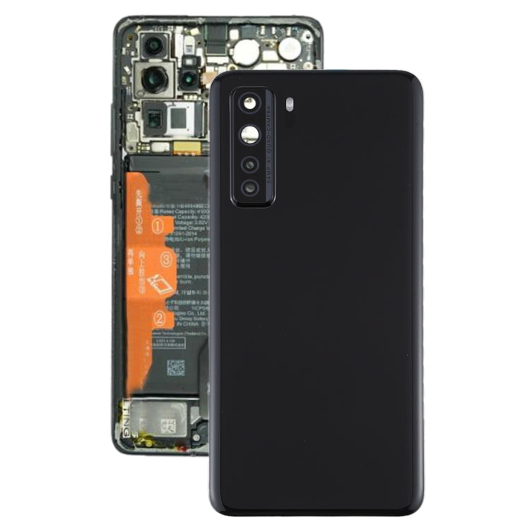 Original Battery Back Cover with Camera Lens Cover for Huawei P40 Lite 5G / Nova 7 SE(Black) Eurekaonline