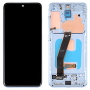 Original Dynamic AMOLED Material LCD Screen and Digitizer Full Assembly with Frame for Samsung Galaxy S20 4G SM-G980(Blue) Eurekaonline