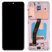 Original Dynamic AMOLED Material LCD Screen and Digitizer Full Assembly with Frame for Samsung Galaxy S20 4G SM-G980(Pink) Eurekaonline