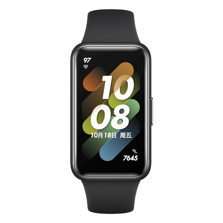 Original HUAWEI Band 7 NFC Edition, 1.47 inch AMOLED Screen Smart Watch, Support Blood Oxygen Monitoring / 14-days Battery Life(Black) Eurekaonline