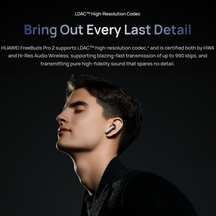 Original HUAWEI FreeBuds Pro 2 Wireless Bluetooth Headphones Active Noise Cancelling In-Ear Music Headphones(Blue) Eurekaonline