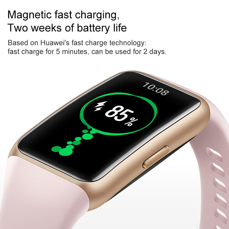 Original Huawei Band 6 1.47 inch AMOLED Color Screen Smart Wristband Bracelet, Standard Edition, Support Blood Oxygen Heart Rate Monitor / 2 Weeks Long Battery Life / Sleep Monitor / 96 Sports Modes(Black) Eurekaonline
