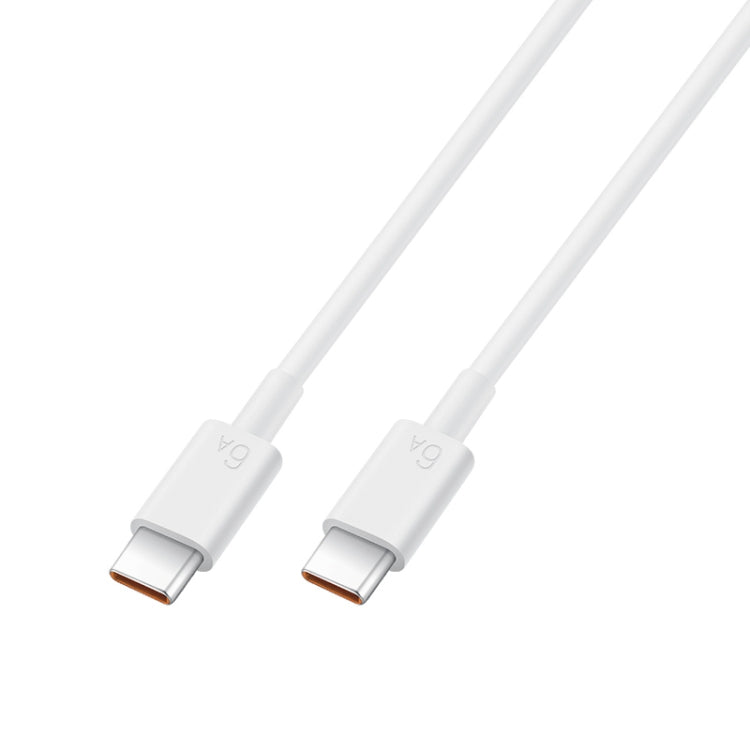 Original Huawei CC800 6A Type-C / USB-C to Type-C / USB-C Charging Data Cable, Length: 1.8m (White) Eurekaonline