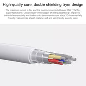 Original Huawei CC800 6A Type-C / USB-C to Type-C / USB-C Charging Data Cable, Length: 1.8m (White) Eurekaonline