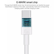 Original Huawei CC800 6A Type-C / USB-C to Type-C / USB-C Charging Data Cable, Length: 1.8m (White) Eurekaonline