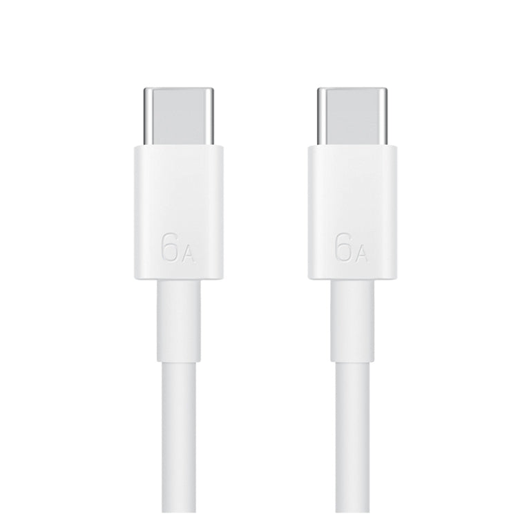 Original Huawei CC800 6A Type-C / USB-C to Type-C / USB-C Charging Data Cable, Length: 1.8m (White) Eurekaonline