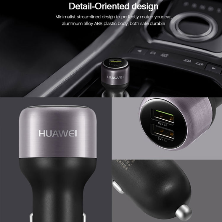 Original Huawei CP31 18W Max Dual USB Port Fast Charging Car Charger (Grey) Eurekaonline