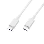 Original Huawei CP43 5A USB-C / Type-C to USB-C / Type-C Fast Charging Data Cable, Cable Length: 1m (White) Eurekaonline