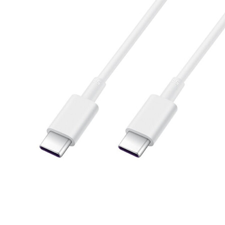 Original Huawei CP43 5A USB-C / Type-C to USB-C / Type-C Fast Charging Data Cable, Cable Length: 1m (White) Eurekaonline