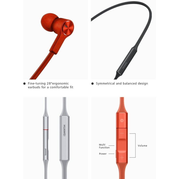 Original Huawei FreeLace CM70-C Bluetooth 5.0 Waterproof Hanging Neck Sports In-ear Bluetooth Headset(Emerald) Eurekaonline