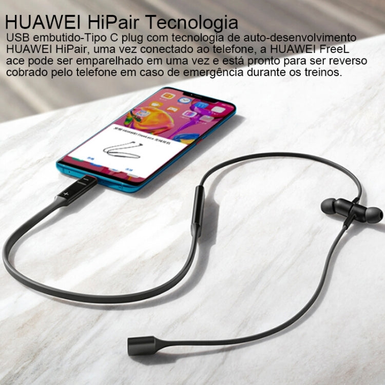 Original Huawei FreeLace CM70-C Bluetooth 5.0 Waterproof Hanging Neck Sports In-ear Bluetooth Headset(Emerald) Eurekaonline