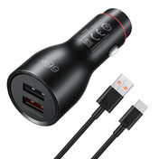 Original Huawei P0006 Dual USB Interface Super Fast Charging Car Charger (Max 66W) (Black) Eurekaonline