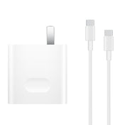 Original Huawei USB-C / Type-C Super Fast Charge Multi-Protocol Charger (Max 65W) with 1m 5A USB-C / Type-C to USB-C / Type-C Data Cable, US Plug(White) Eurekaonline
