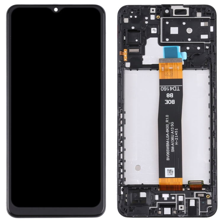 Original LCD Screen For Samsung Galaxy A13 5G SM-A136U Digitizer Full Assembly with Frame Eurekaonline