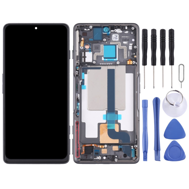 Original LCD Screen and Digitizer Full Assembly with Frame for Xiaomi Redmi K50 Gaming/Poco F4 GT(Black) Eurekaonline