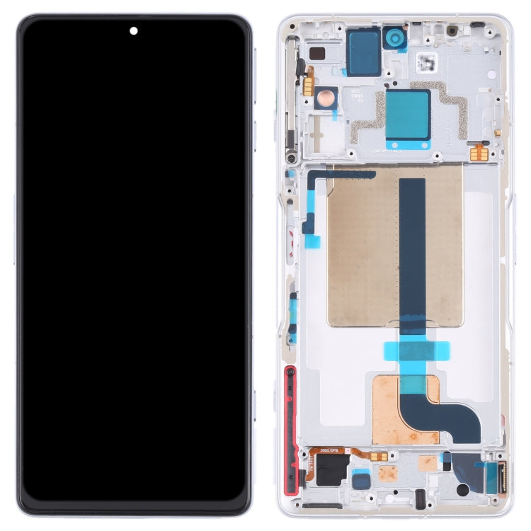 Original LCD Screen and Digitizer Full Assembly with Frame for Xiaomi Redmi K50 Gaming/Poco F4 GT(White) Eurekaonline