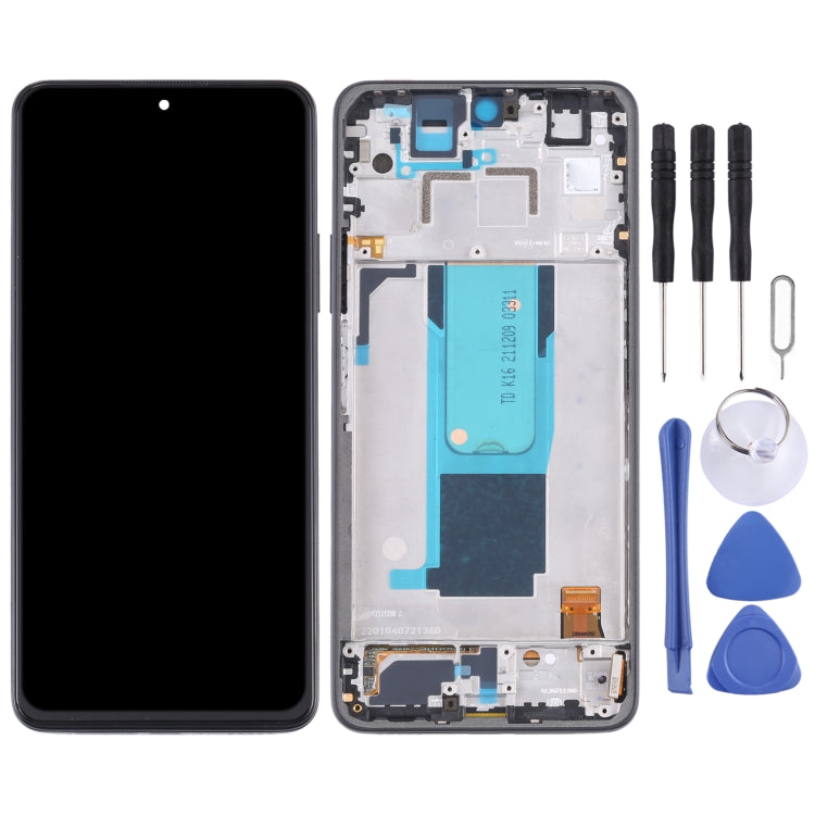 Original LCD Screen and Digitizer Full Assembly with Frame for Xiaomi Redmi Note 11 Pro China/Redmi Note 11 Pro+ 5G/11i/11i HyperCharge(Black) Eurekaonline