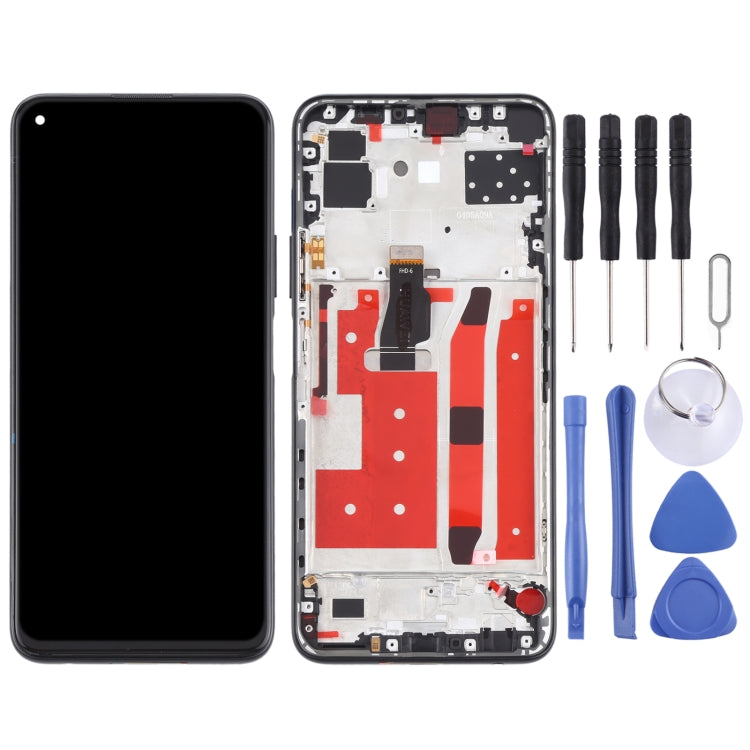 Original LCD Screen for Huawei P40 Lite 5G Digitizer Full Assembly With Frame(Black) Eurekaonline