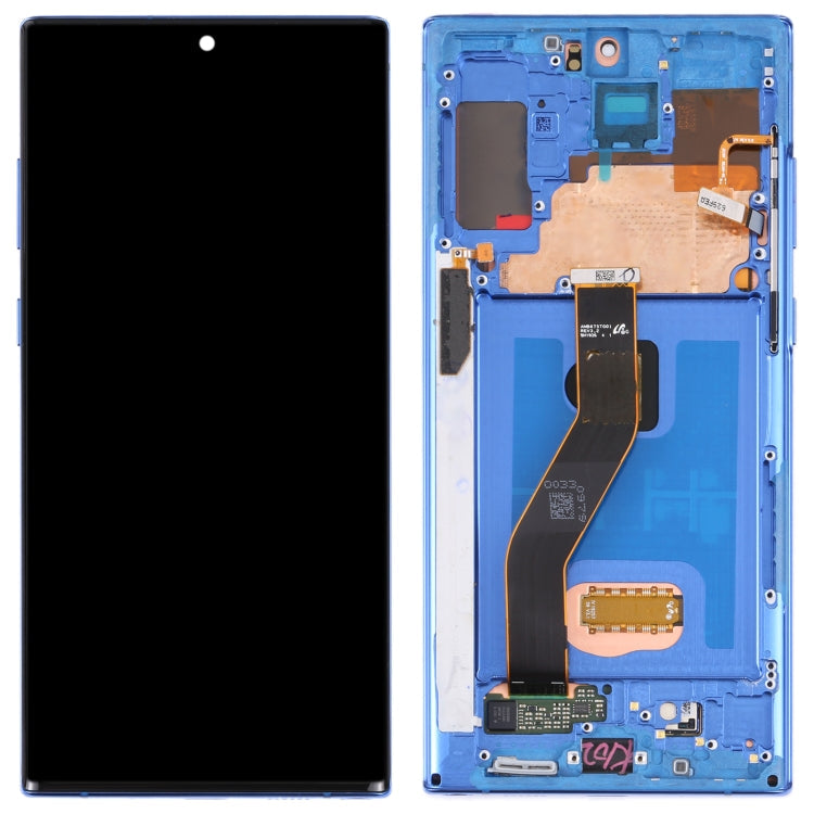 Original LCD Screen for Samsung Galaxy Note10+ 4G/Note10+ 5G SM-N976/N975 Digitizer Full Assembly With Frame (Dark Blue) Eurekaonline
