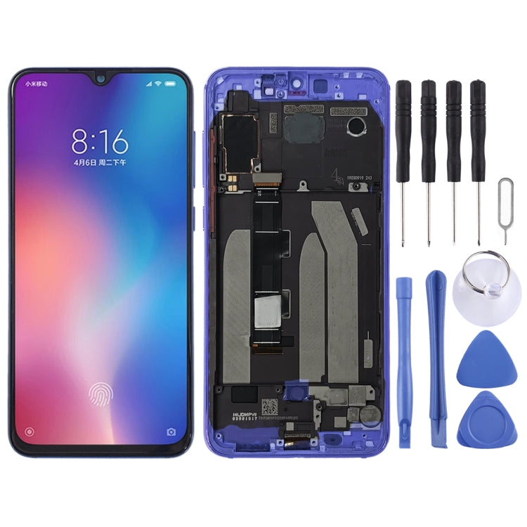 Original LCD Screen for Xiaomi Mi 9 SE Digitizer Full Assembly with Frame(Blue) Eurekaonline