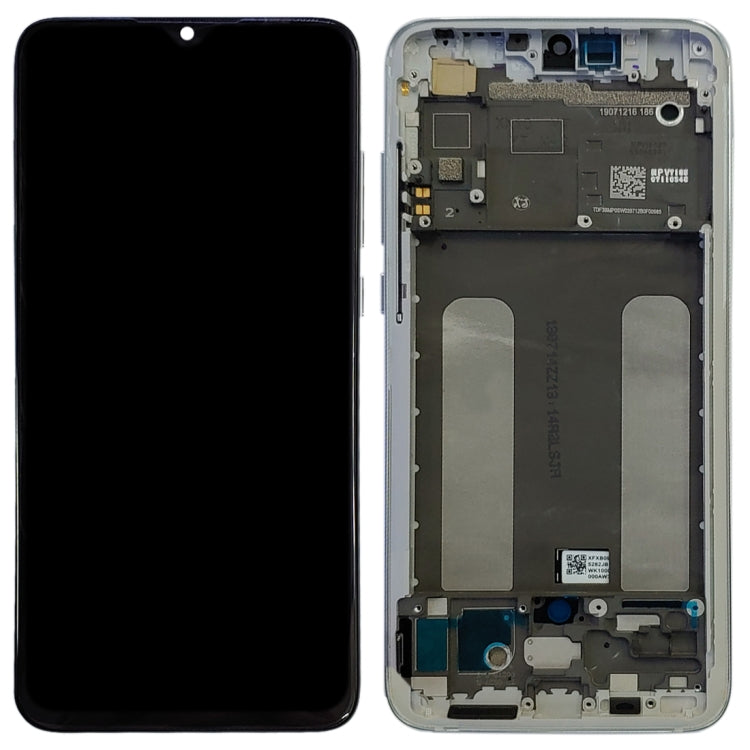 Original LCD Screen for Xiaomi Mi CC9 Digitizer Full Assembly with Frame(Silver) Eurekaonline