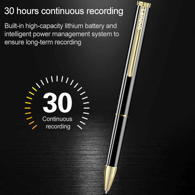 Original Lenovo B628 32GB Intelligent Voice Control Noise Reduction Pen Shape Recording Pen Eurekaonline