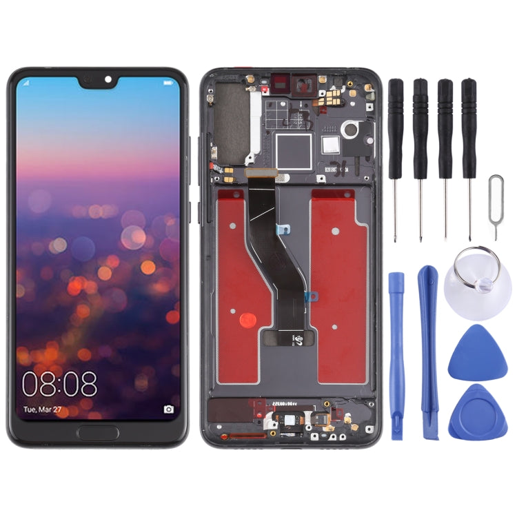 Original OLED LCD Screen for Huawei P20 Pro Digitizer Full Assembly with Frame(Black) Eurekaonline