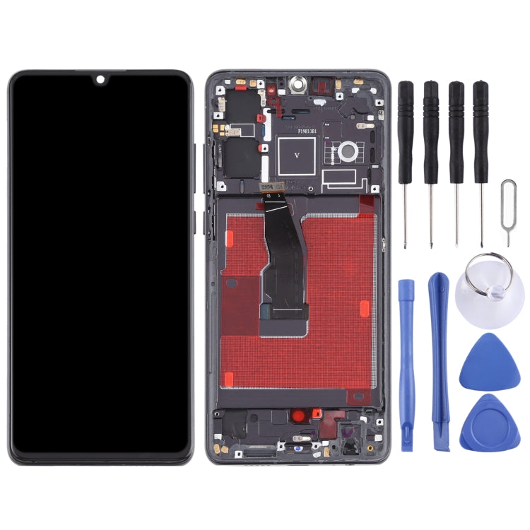 Original OLED LCD Screen for Huawei P30 Digitizer Full Assembly With Frame(Black) Eurekaonline