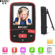 Original RUIZU X50 Sport Bluetooth MP3 Player 8gb Clip Mini with Screen Support FM,Recording,E-Book,Clock,Pedometer Eurekaonline