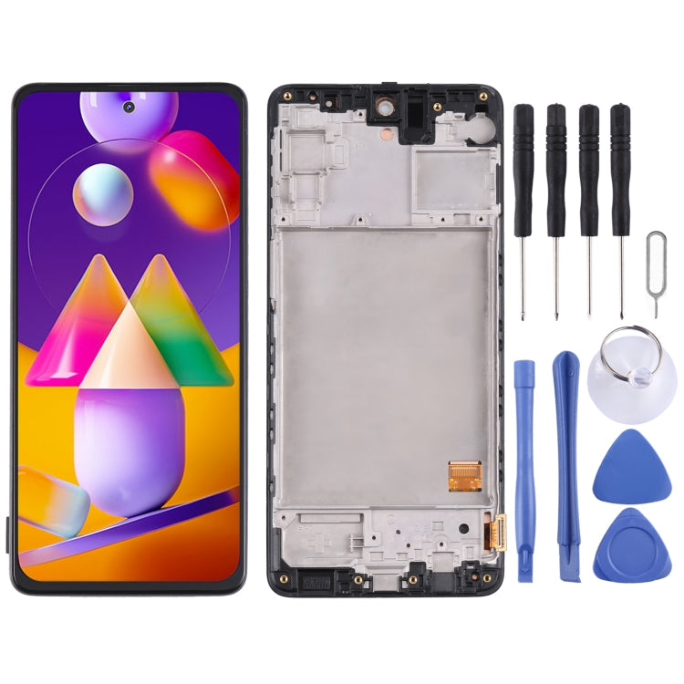 Original Super AMOLED LCD Screen For Samsung Galaxy M31s SM-M317 Digitizer Full Assembly with Frame Eurekaonline