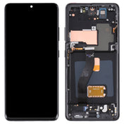 Original Super AMOLED LCD Screen For Samsung Galaxy S21 Ultra 5G SM-G998B Digitizer Full Assembly with Frame (Black) Eurekaonline