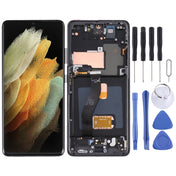 Original Super AMOLED LCD Screen For Samsung Galaxy S21 Ultra 5G SM-G998B Digitizer Full Assembly with Frame (Black) Eurekaonline