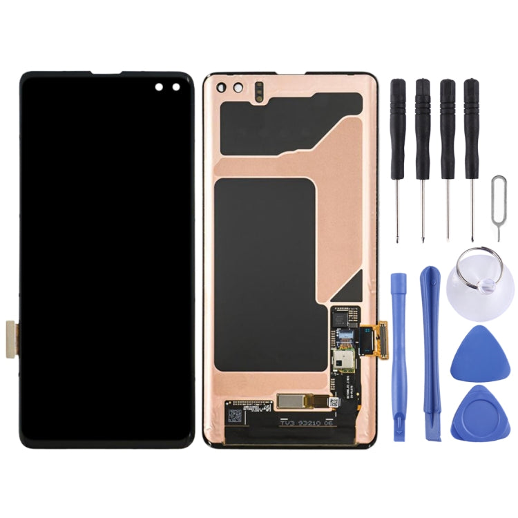 Original Super AMOLED LCD Screen for Galaxy S10+ (Digitizer Full Assembly Black) Eurekaonline