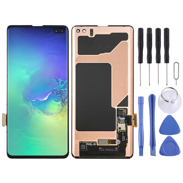 Original Super AMOLED LCD Screen for Galaxy S10+ (Digitizer Full Assembly Black) Eurekaonline