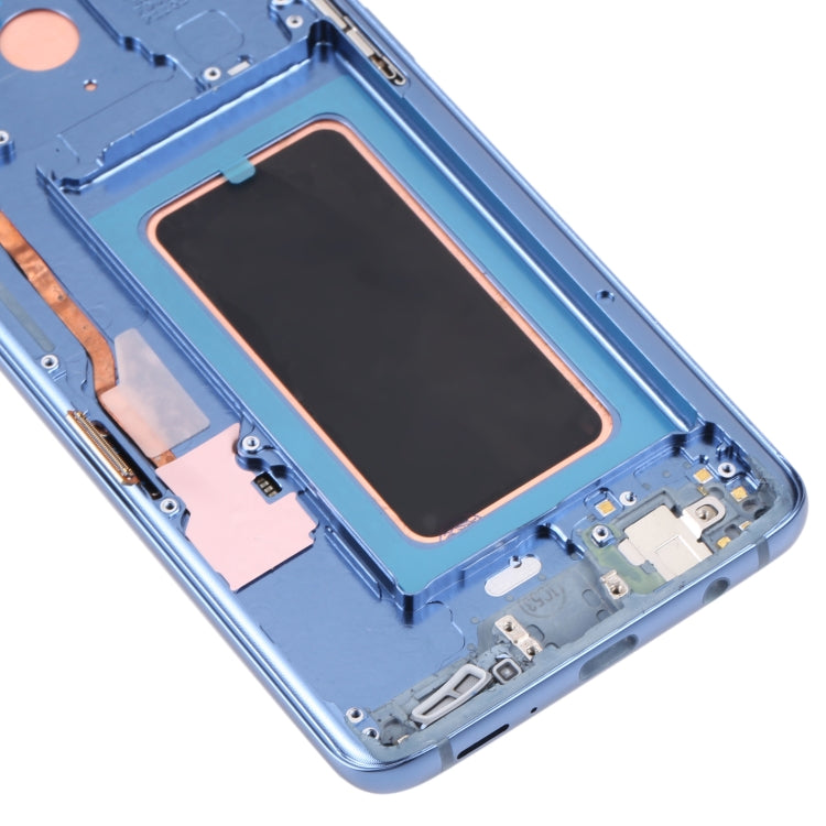 Original Super AMOLED LCD Screen for Galaxy S9 / G960F / DS / G960U / G960W / G9600 Digitizer Full Assembly with Frame (Blue) Eurekaonline