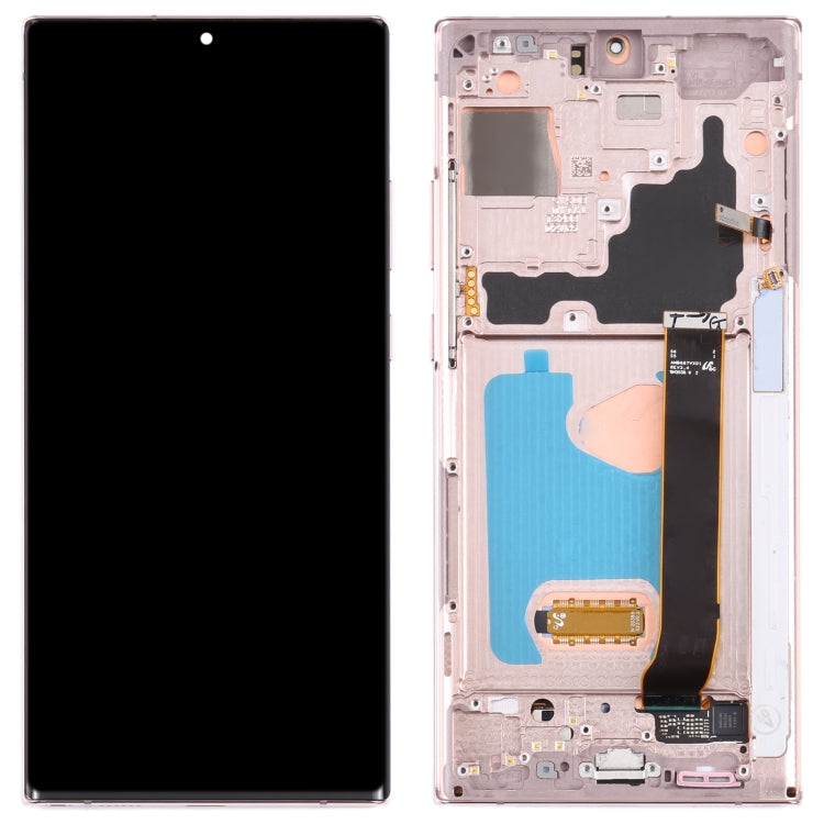 Original Super AMOLED LCD Screen for Samsung Galaxy Note20 Ultra SM-N986(5G Version) Digitizer Full Assembly With Frame (Gold) Eurekaonline