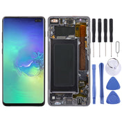 Original Super AMOLED LCD Screen for Samsung Galaxy S10+ Digitizer Full Assembly with Frame (Black) Eurekaonline