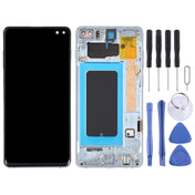 Original Super AMOLED LCD Screen for Samsung Galaxy S10+ Digitizer Full Assembly with Frame (Blue) Eurekaonline