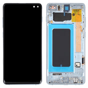 Original Super AMOLED LCD Screen for Samsung Galaxy S10+ Digitizer Full Assembly with Frame (Blue) Eurekaonline