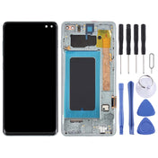 Original Super AMOLED LCD Screen for Samsung Galaxy S10+ Digitizer Full Assembly with Frame (Green) Eurekaonline