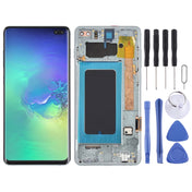 Original Super AMOLED LCD Screen for Samsung Galaxy S10+ Digitizer Full Assembly with Frame (Green) Eurekaonline