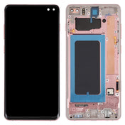 Original Super AMOLED LCD Screen for Samsung Galaxy S10+ Digitizer Full Assembly with Frame (Pink) Eurekaonline