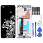 Original Super AMOLED LCD Screen for Samsung Galaxy S20 Ultra 4G/S20 Ultra 5G Digitizer Full Assembly with Frame (Silver) Eurekaonline