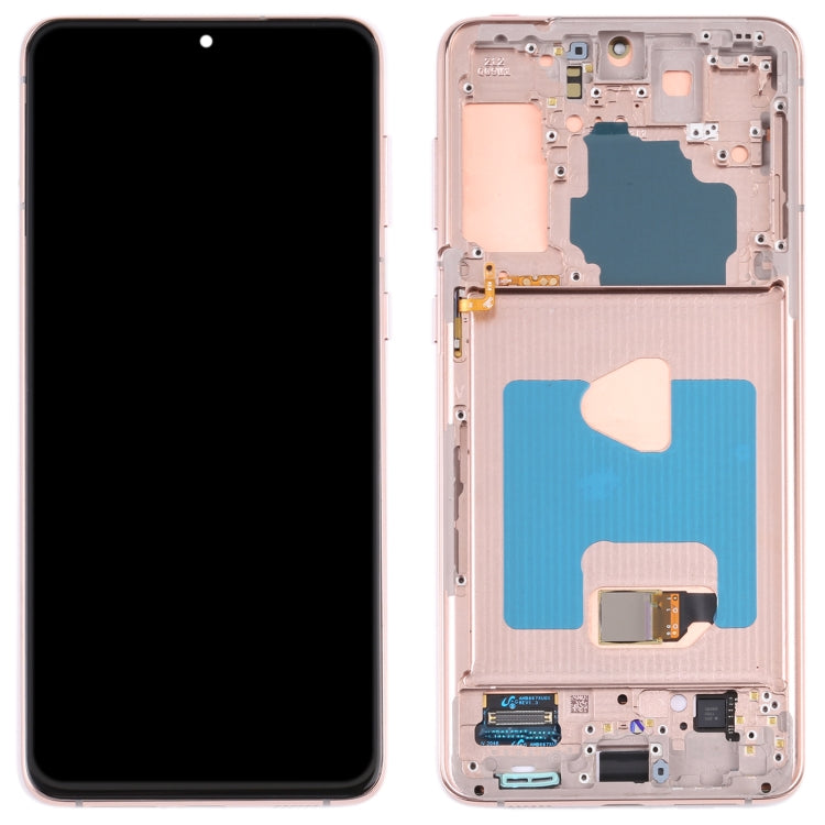 Original Super AMOLED LCD Screen for Samsung Galaxy S21+ (5G) SM-G996 Digitizer Full Assembly With Frame (Gold) Eurekaonline