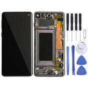 Original Super AMOLED LCD Screen with Frame for Galaxy S10 4G Digitizer Full Assembly (Black) Eurekaonline