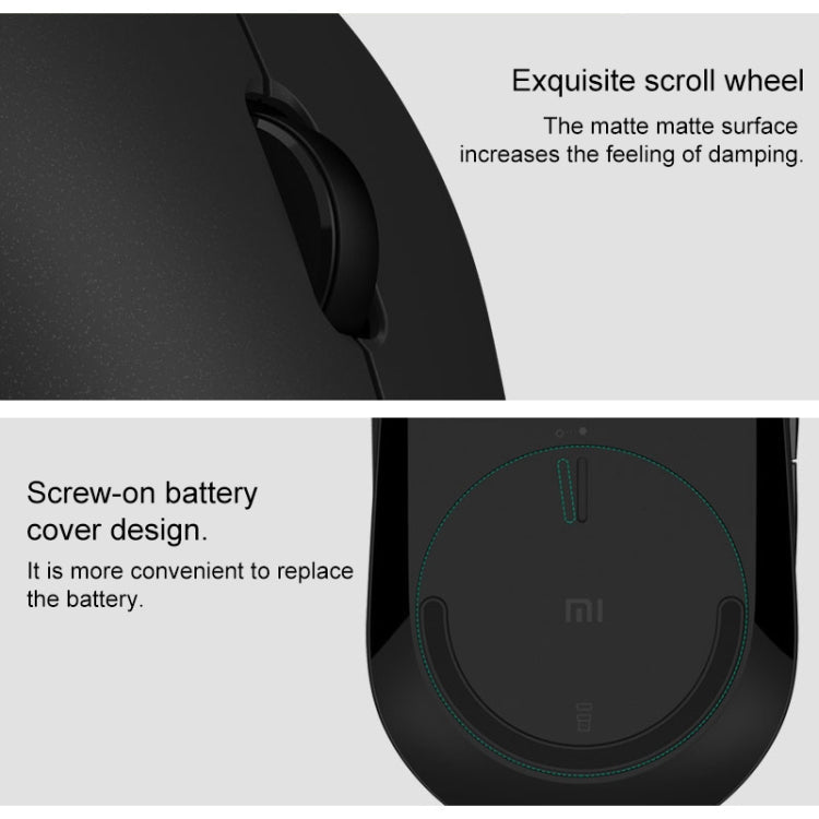 Original Xiaomi 2.4G Wireless Bluetooth 4.2 Dual Mode Silent Mouse (White) Eurekaonline